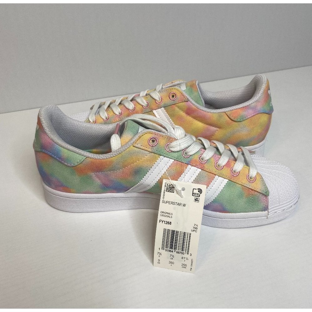 NIB Adidas Tie Dye Superstar Size 9 Shoes